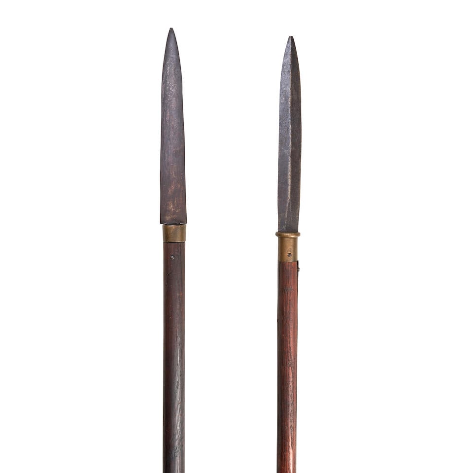 TWO CIVIL WAR GEORGIA-STYLE PIKES. (1 of 4)