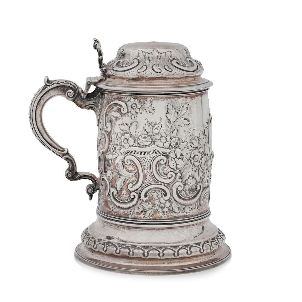 A large Victorian presentation silver tankard By Henry Holland, London, 1872 (1 of 1)