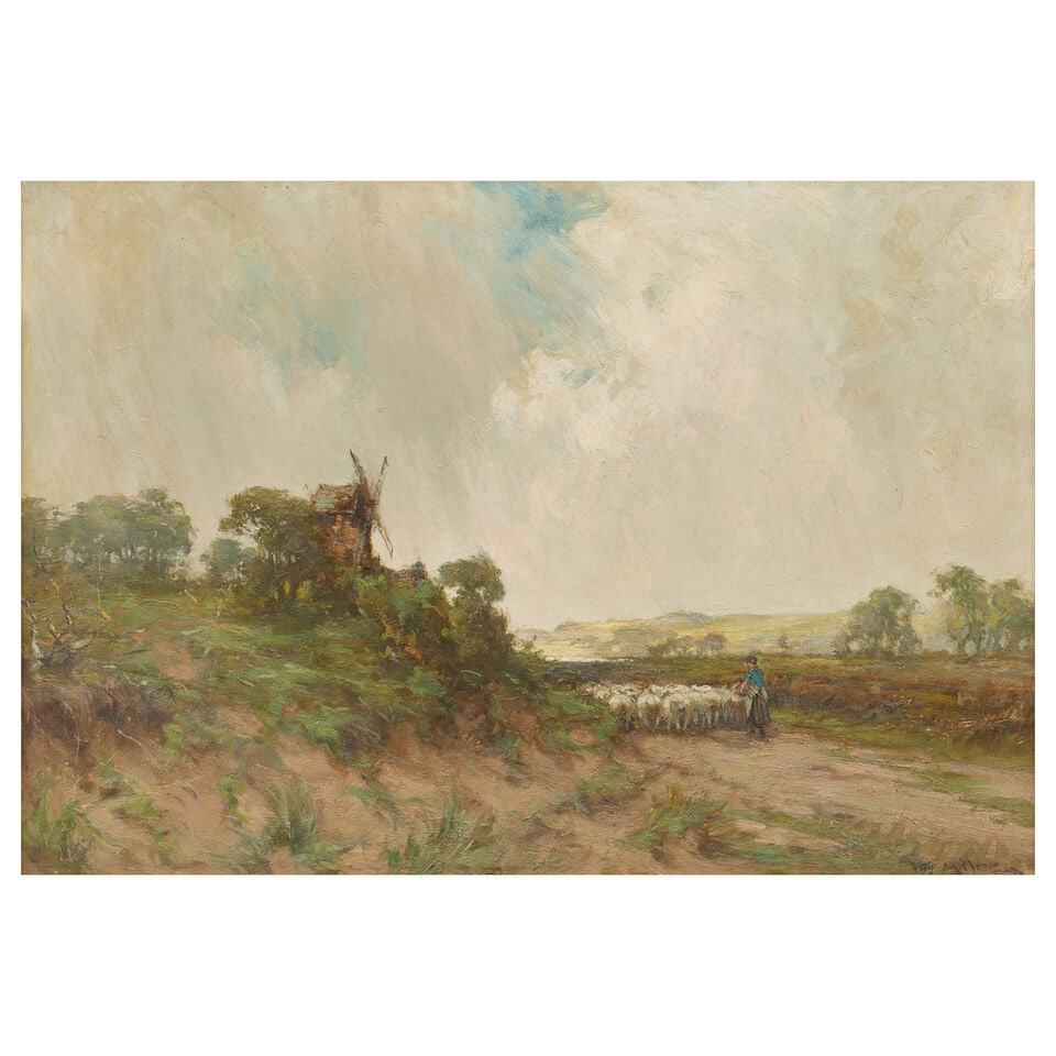 Joseph Milne (British, 1857-1911) A country lane (1 of 3)