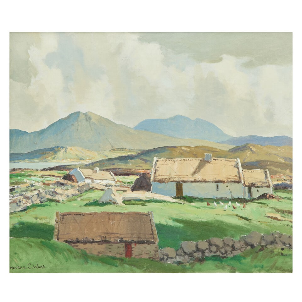 Maurice Canning Wilks RUA ARHA (Irish, 1910-1984) 'Among the Connemara hills, Co. Galway' (1 of 3)
