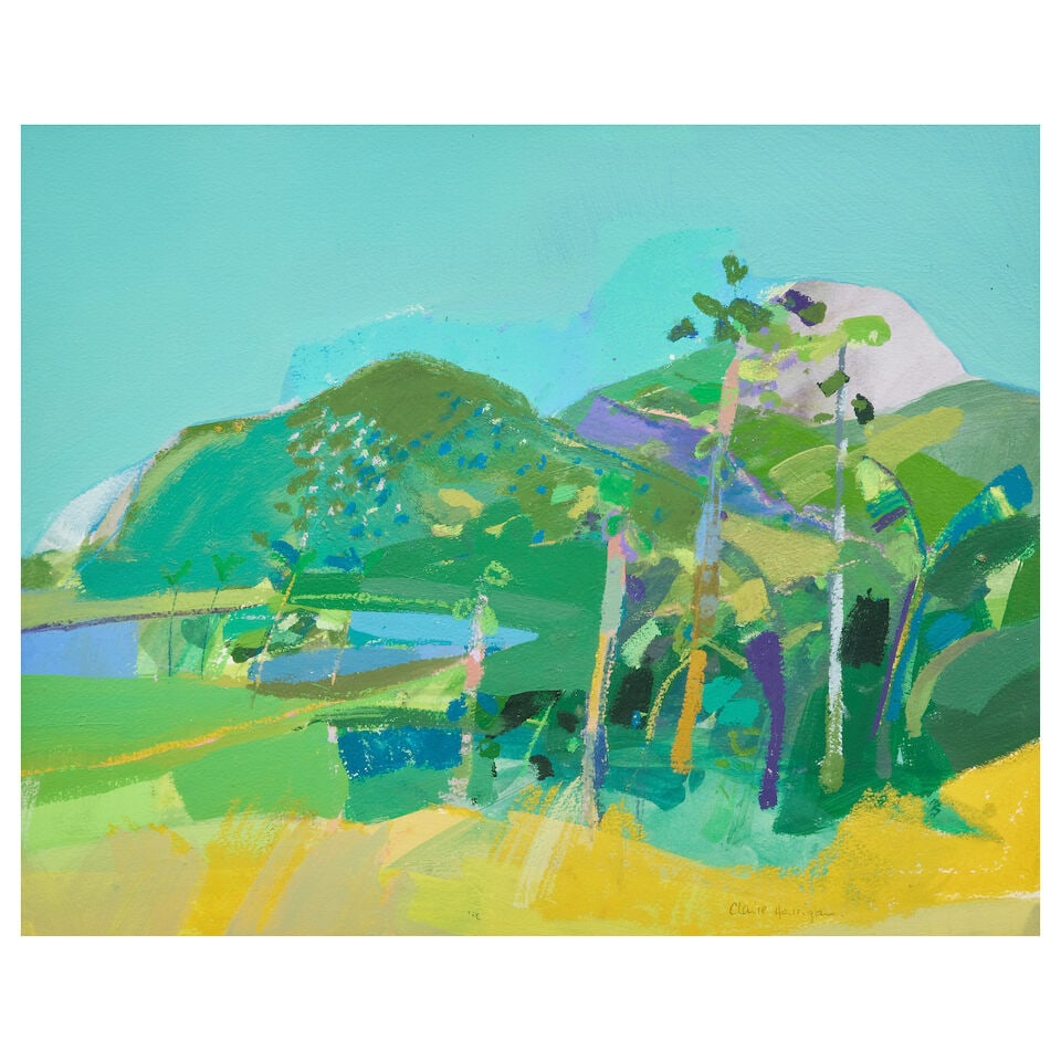 Claire Harrigan (British, born 1964) Timothy Hill, St Kitts (painted in 1994.) (1 of 3)