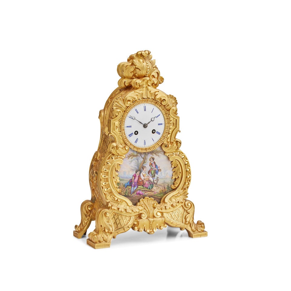 A 19th century French ormolu mantel clock Schiller, Paris (1 of 1)