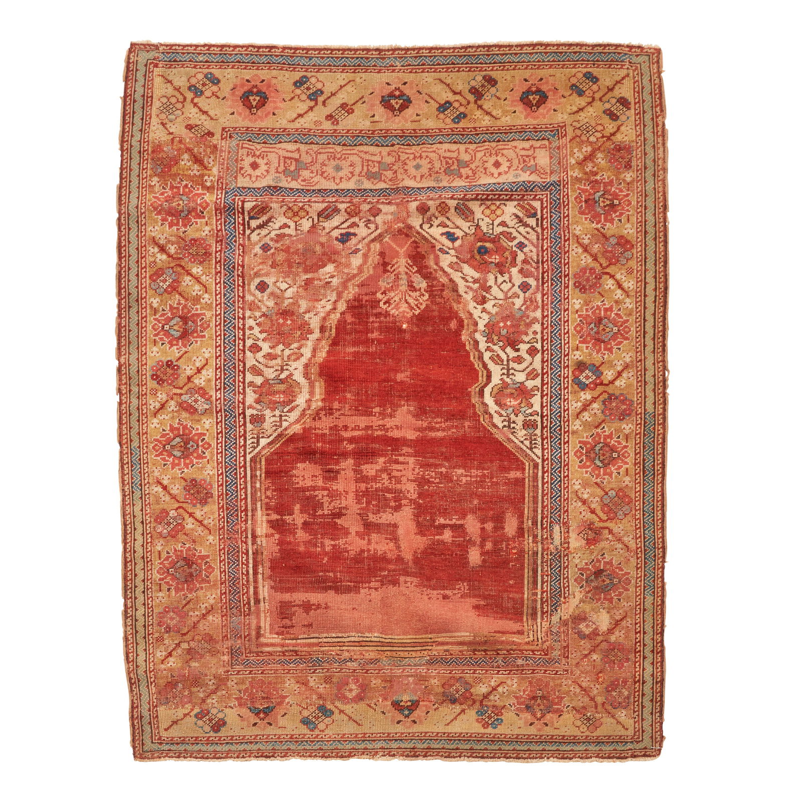 'Transylvanian' Melas Prayer Rug Anatolia 3 ft. 6 in. x 4 ft. 7 in. (1 of 3)