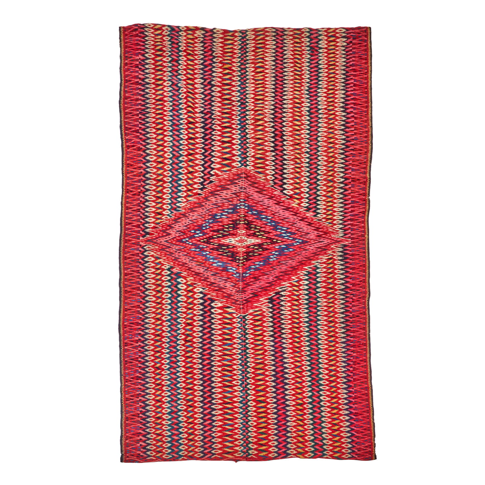 Saltillo Serape Mexico 4 ft. 1 in. x 7 ft. 4 in. (1 of 3)