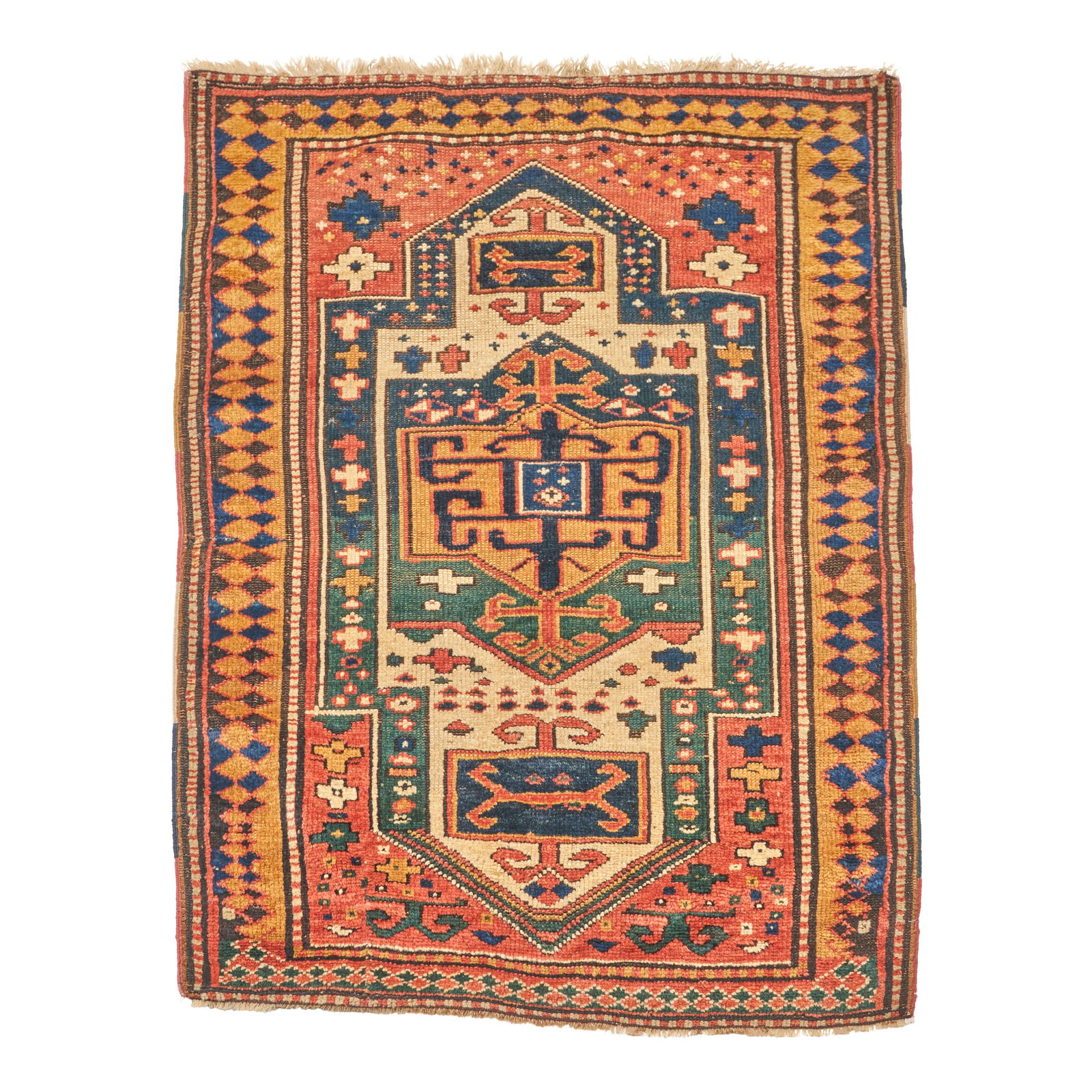 Kazak Rug Caucasus 3 ft. 1 in. x 5 ft, 4 in. (1 of 3)