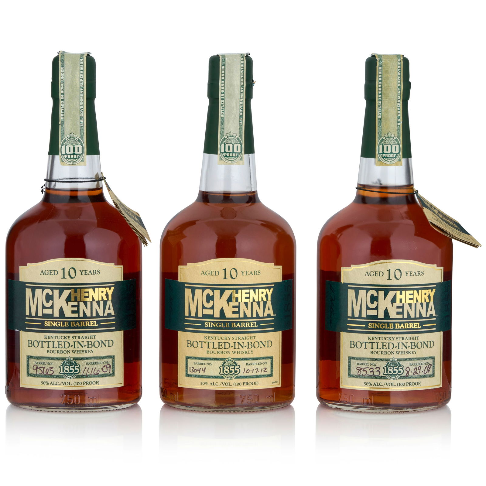 Henry McKenna 10 Years Old (3 bottles, 750ml) (1 of 1)