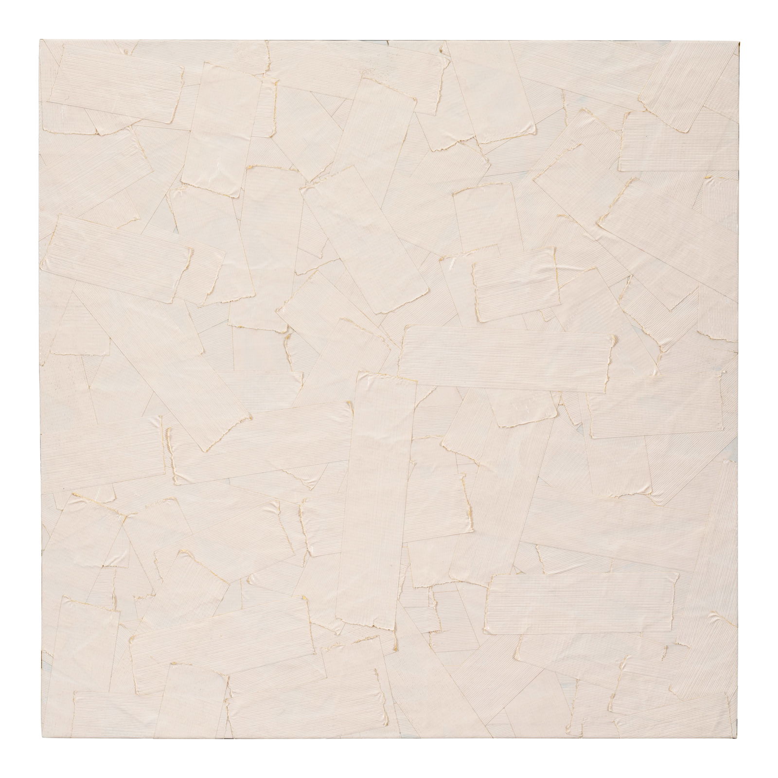 TOM SACHS (BORN 1966) Alpine Jr. 23 5/8 x 23 5/8 in (60 x 59.8 cm) (Executed in 1995): TOM SACHS (BORN 1966) Alpine Jr. signed, inscribed and dated 'Tom Sachs 1995 Alpine Jr. ©' (on the reverse) duct tape on plywood 23 5/8 x 23 5/8 in (60 x 59.8 cm) Executed in 1995 Footnotes: P