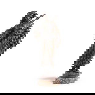 Jean Alexandre Joseph Falguière, d'après (France, 1831-1900), MignonJean Alexandre Jos...: Jean Alexandre Joseph Falguière, d'après (France, 1831-1900), Mignon Jean Alexandre Joseph Falguière, after (France, 1831-1900), Mignon Bronze à patine brune Signé sur la