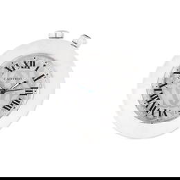 Cartier. A stainless steel quartz travel clock with alarm Ref: 2751, Circa 2000