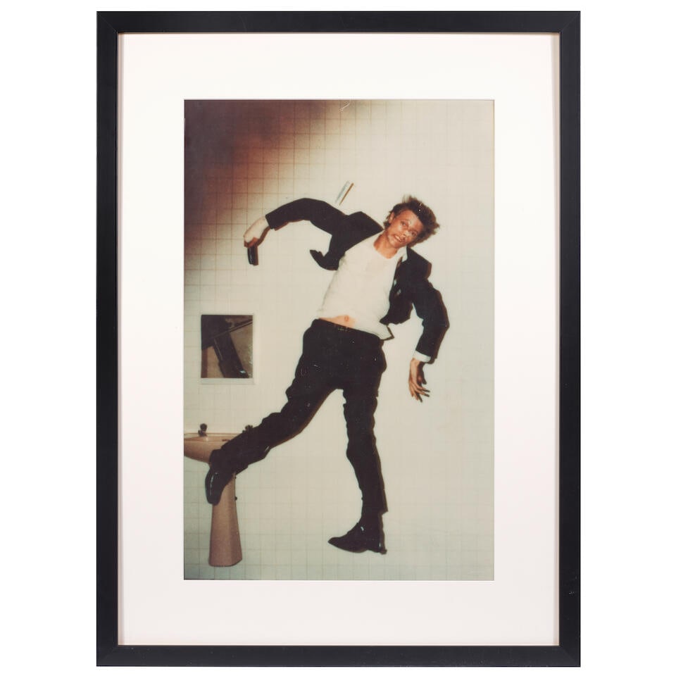 Brian Duffy (1933-2010): A Test Print from Lodger, 1979,: Brian Duffy (1933-2010): A Test Print from Lodger, 1979, C-type print, taken from the original Polaroid, framed and glazed, image 15 1/2 x 24in (39 x 61cm), overall 24 x 33in (61 x 84cm) Footnotes: Th