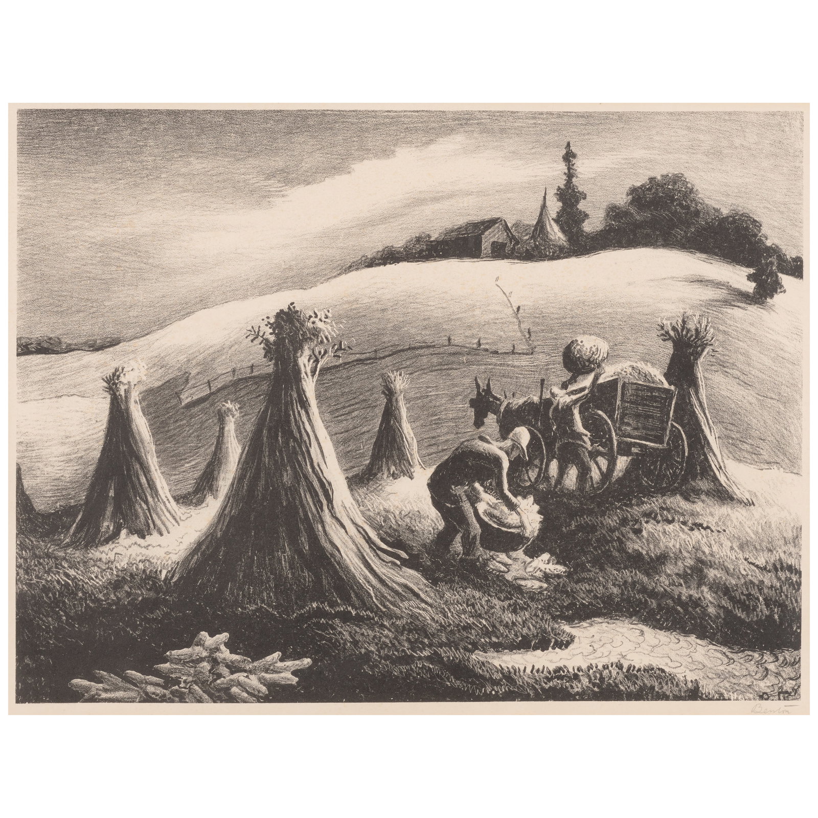 Thomas Hart Benton (1889-1975); Loading Corn; (1 of 1)