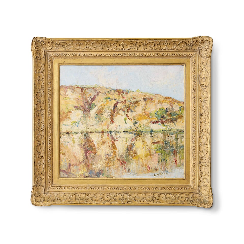 L. Woudstra Oil On Canvas Landscape C. 1910