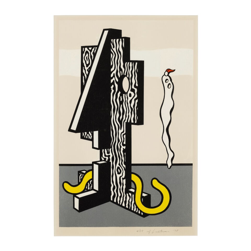 Roy Lichtenstein (1923-1997); Figures, from the Surrealist Series;: Roy Lichtenstein (1923-1997) Figures, from the Surrealist Series (Corlett 157, Gemini 795), 1978 Lithograph in colors on wove paper, signed in pencil, dated and numbered 4/38 (there were also 7 artist