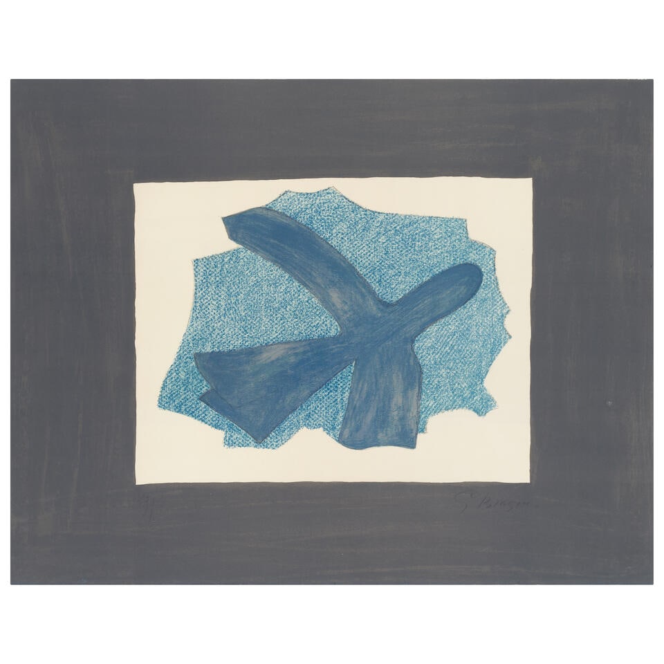 Georges Braque (French, 1882-1963) L'envol Lithograph in colours, 1960, on Rives wove paper, sig...: Georges Braque (French, 1882-1963) L'envol (Vallier 148) Lithograph in colours, 1960, on Rives wove paper, signed and numbered 29/75 in pencil (there were also a few artist's proofs and a few hors com