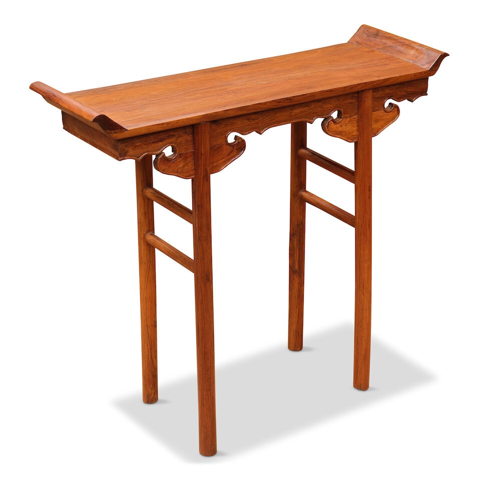 A HUANGHUALI RECESSED-LEG SIDE TABLE Republic period