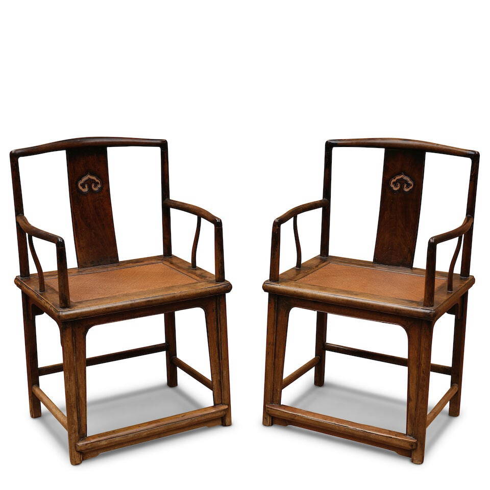 A PAIR OF JUMU 'SOUTHERN OFFICIAL' ARMCHAIRS, NANGUANMAOYI 18th/19th century (2)
