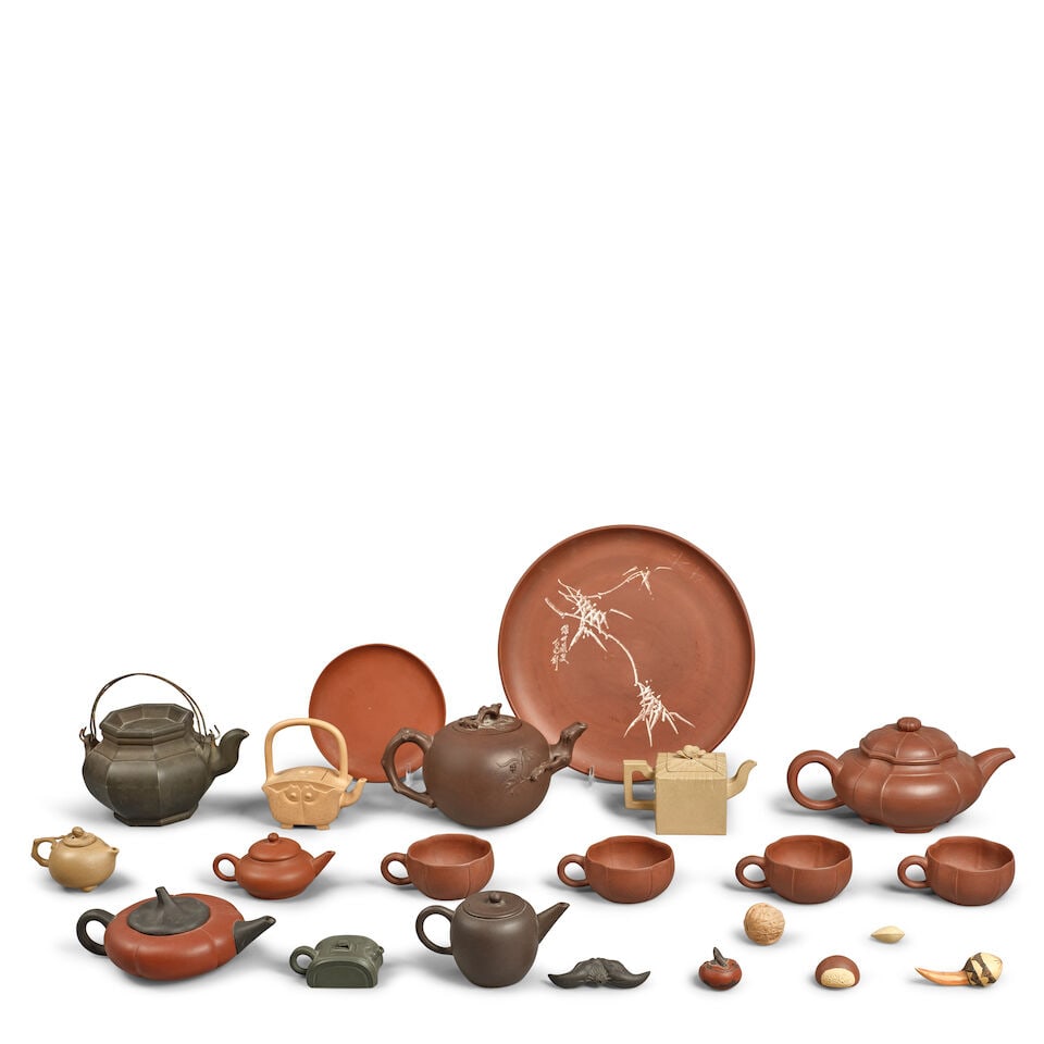 A LARGE GROUP OF YIXING CERAMICS 20th century (22) (1 of 1)