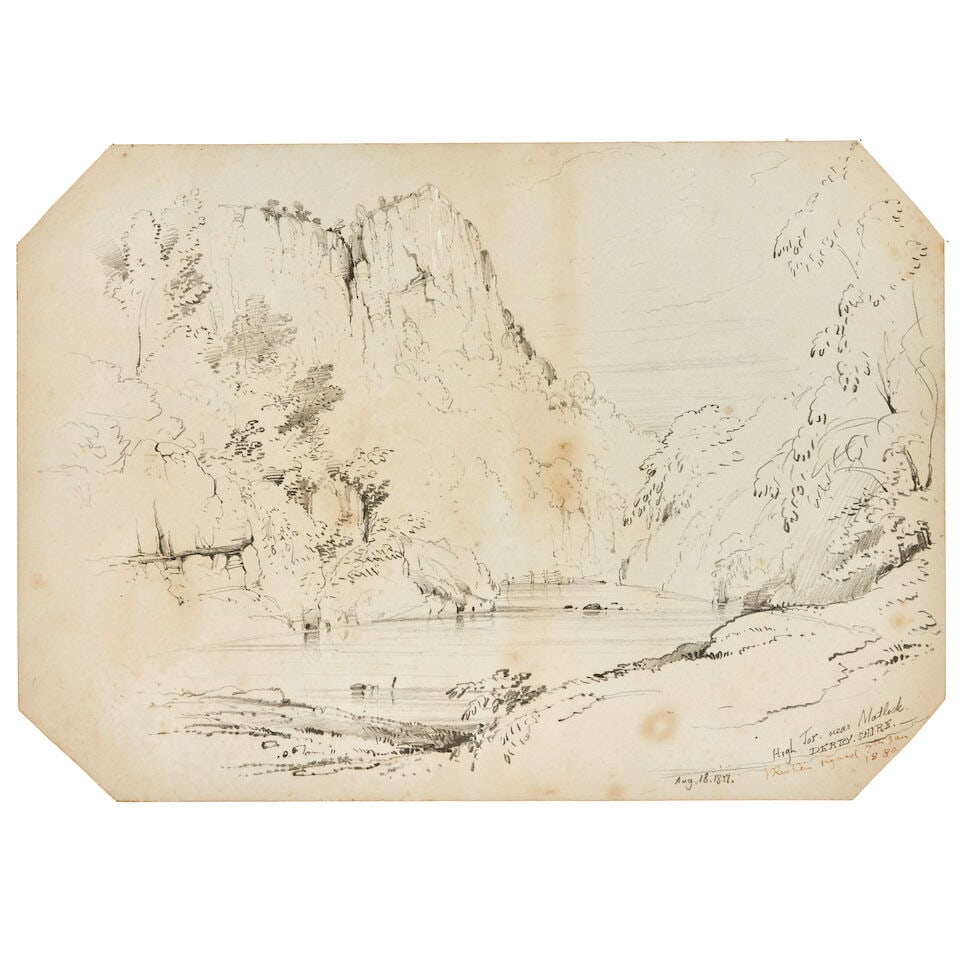 John Ruskin (British, 1819-1900) High Tor, Derbyshire  unframed (1 of 1)