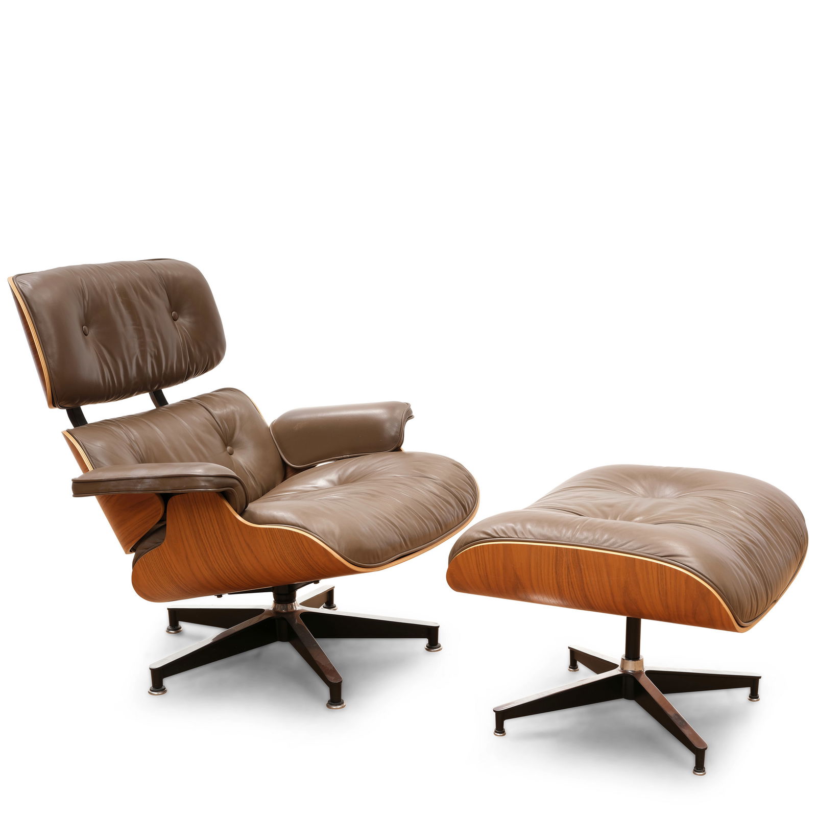 CHARLES EAMES (1907-1978) & RAY EAMES (1912-1988) 670 Lounge Chair and 671 Ottomandesigned 1956,... (1 of 1)
