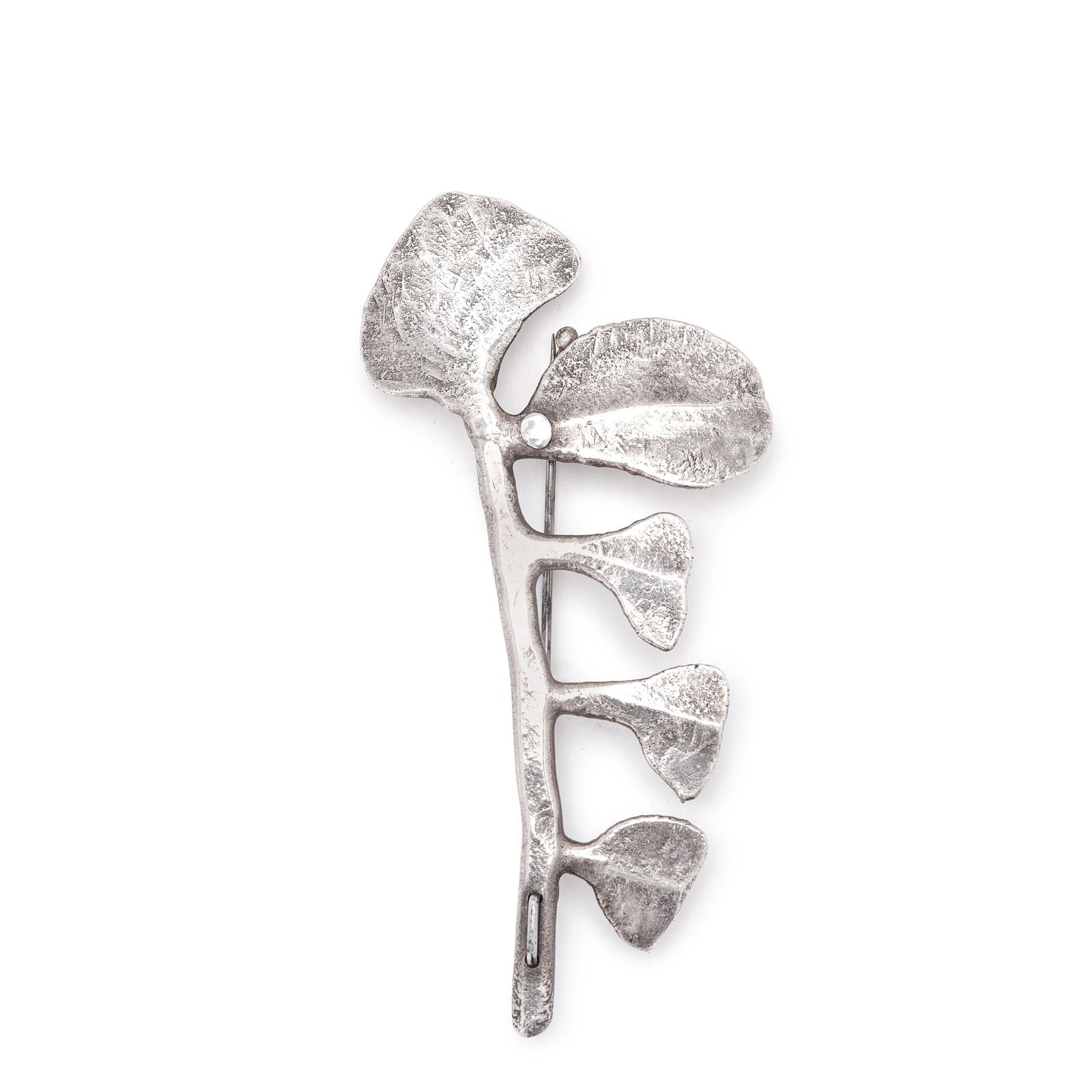 HARRY BERTOIA (1915-1978) Broochcirca 1940ssterling silverheight 1 3/8in (3.5cm); width 2 7/8in ... (1 of 1)