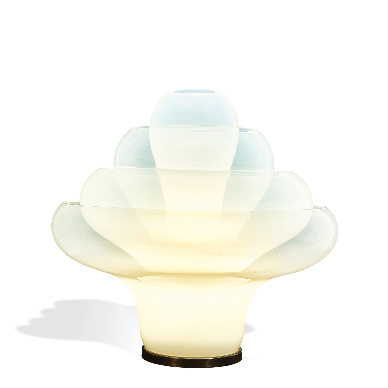 CARLO NASON (BORN 1935) LT-305 Table Lampcirca 1969for Mazzega, glass, brassheight 17 1/4in (43.... (1 of 1)