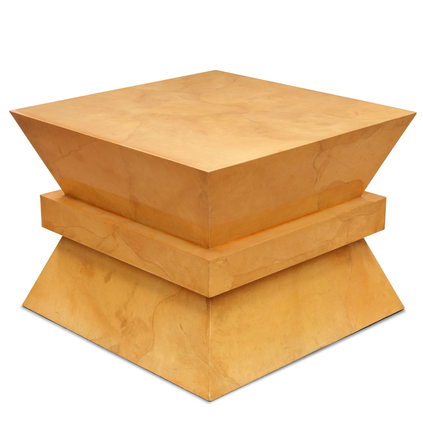 KARL SPRINGER (1931-1991) Rare Uxmal Side Table1970slacquered parchment, woodheight 17 3/4in (45... (1 of 1)