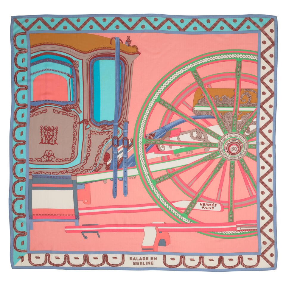 HERMÈS: BALADE DE BERLINE CASHMERE SCARF  140 CM (1 of 1)
