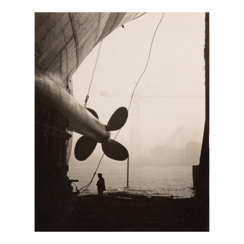 EMIL OTTO HOPPÉ (1878-1972); Swan Hunter & Wigham Richardson Shipyard, England (Propeller); (1 of 2)