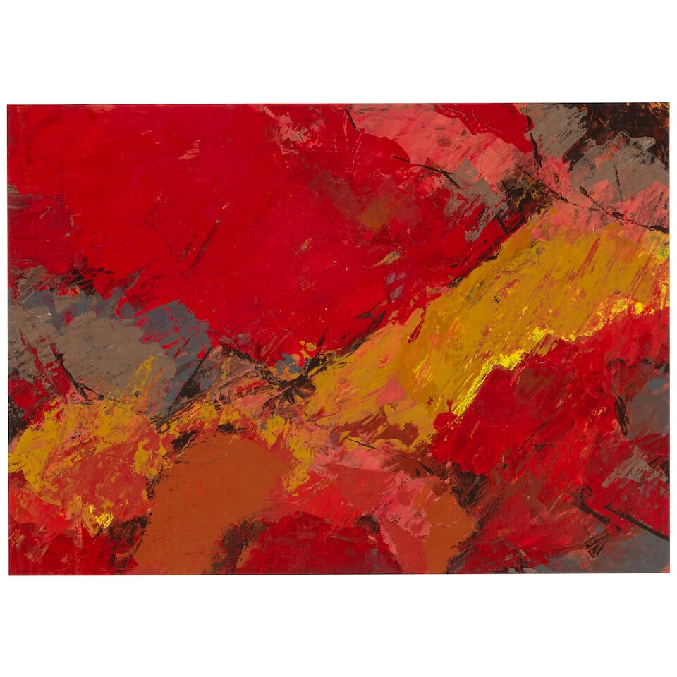 GENE HACKMAN (1930-2025) Untitled Abstracts (A Group of Two) each unsignedoil on paper; oil on i... (1 of 5)