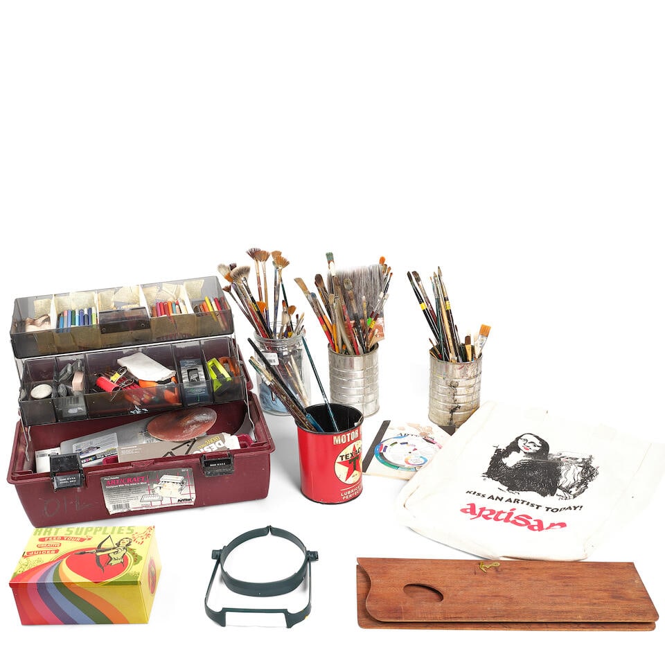 GENE HACKMAN: A GROUP OF PERSONAL ART SUPPLIES (1 of 1)
