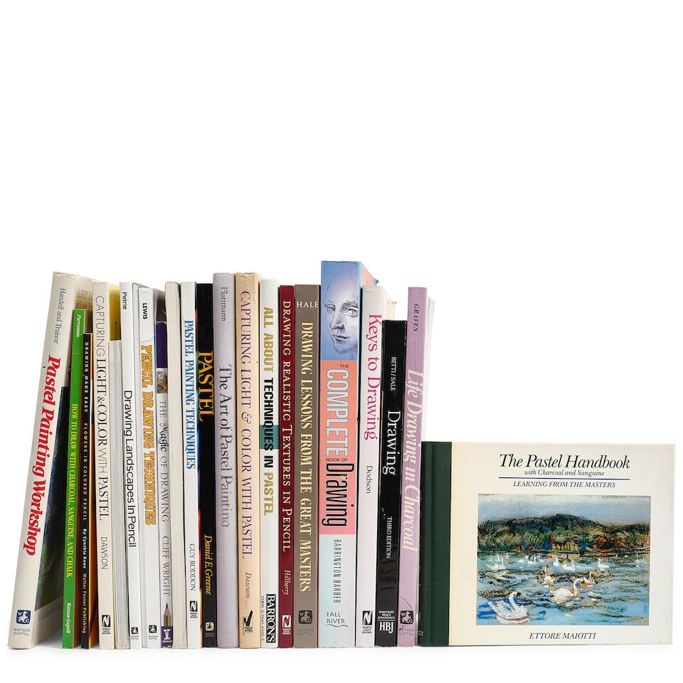 TWENTY-TWO DRAWING AND PASTEL BOOKS FROM GENE HACKMAN'S LIBRARY (1 of 1)