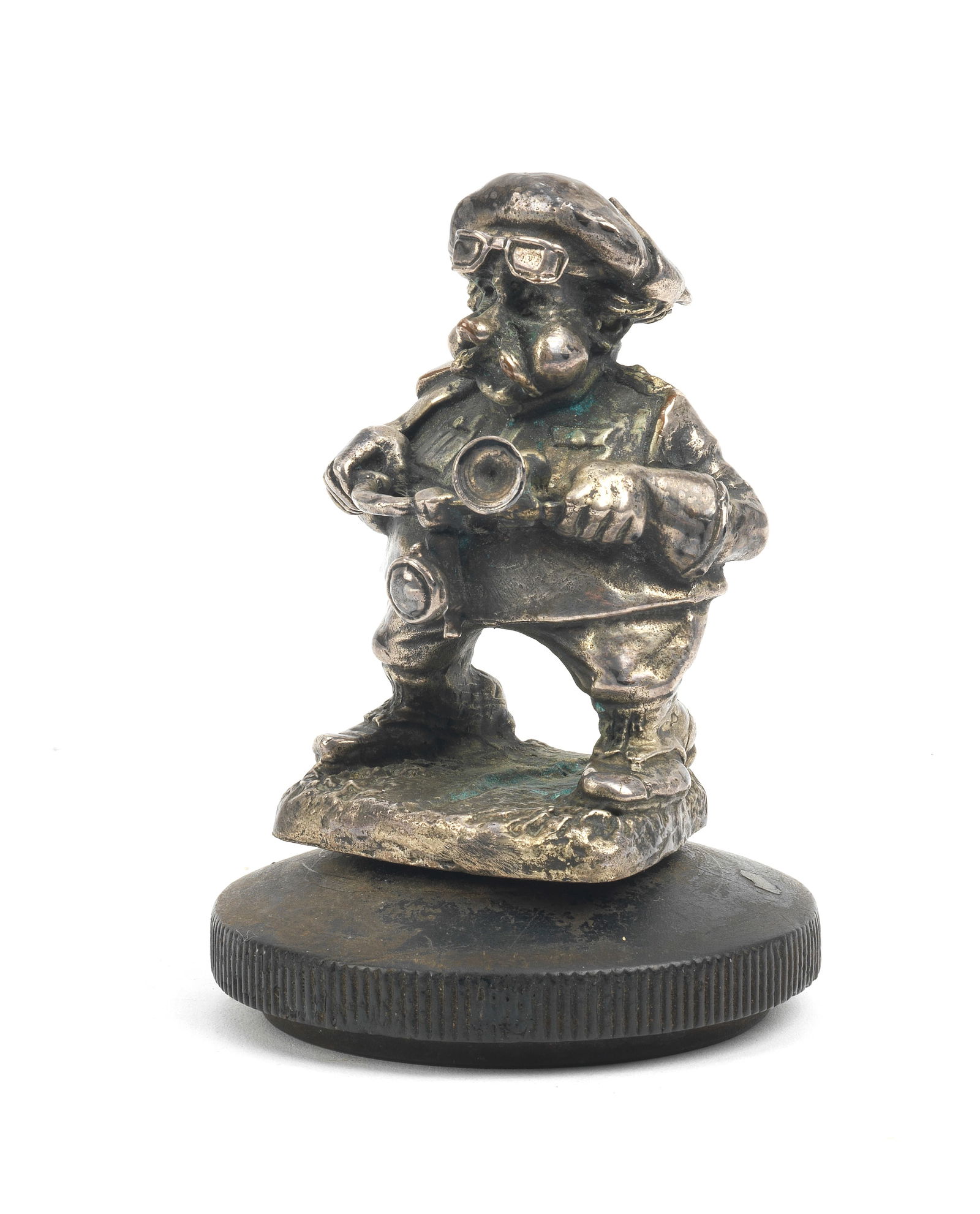 A 'Pioneer Motorcyclist' mascot, (1 of 1)