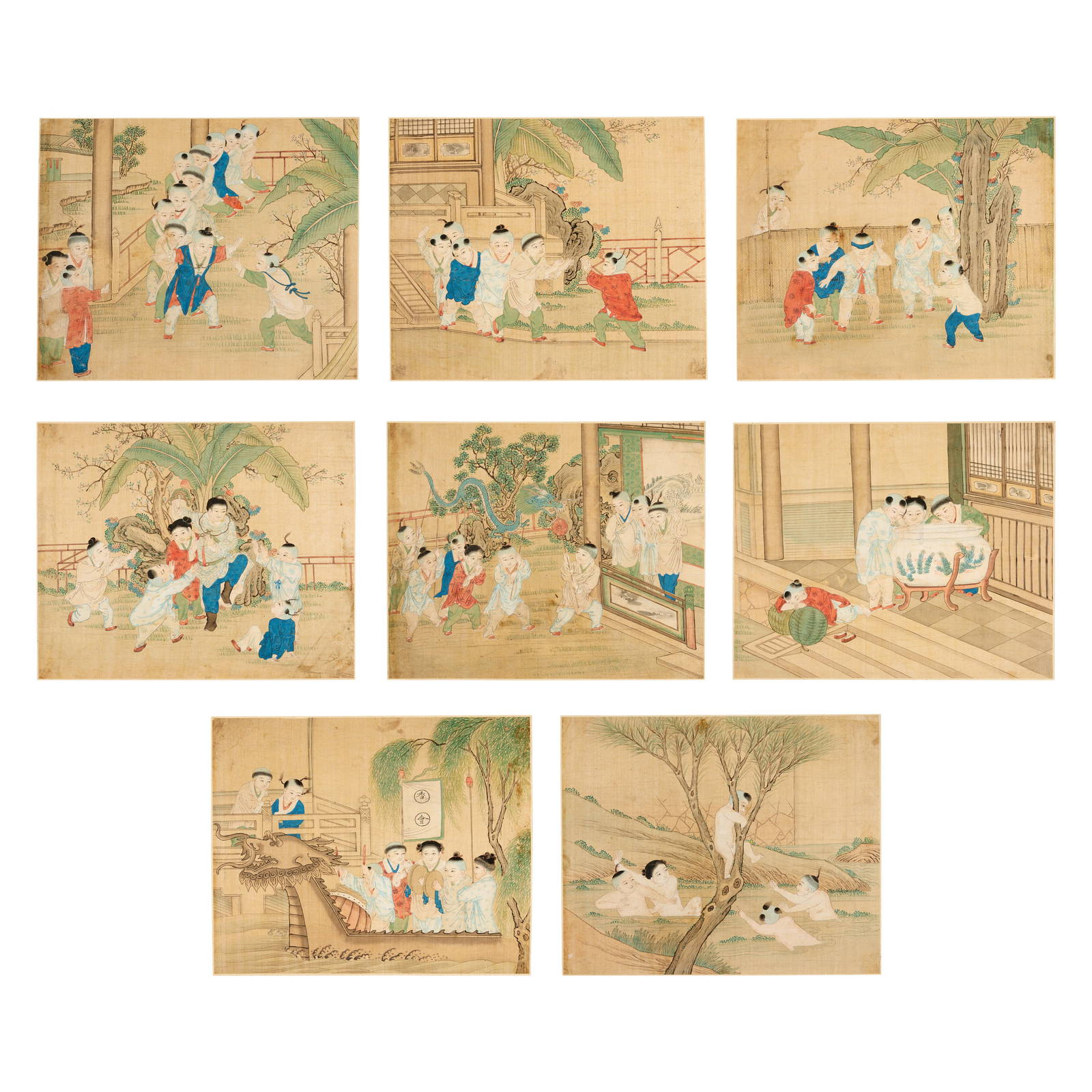 ANONYMOUS (19TH CENTURY) Boys at play