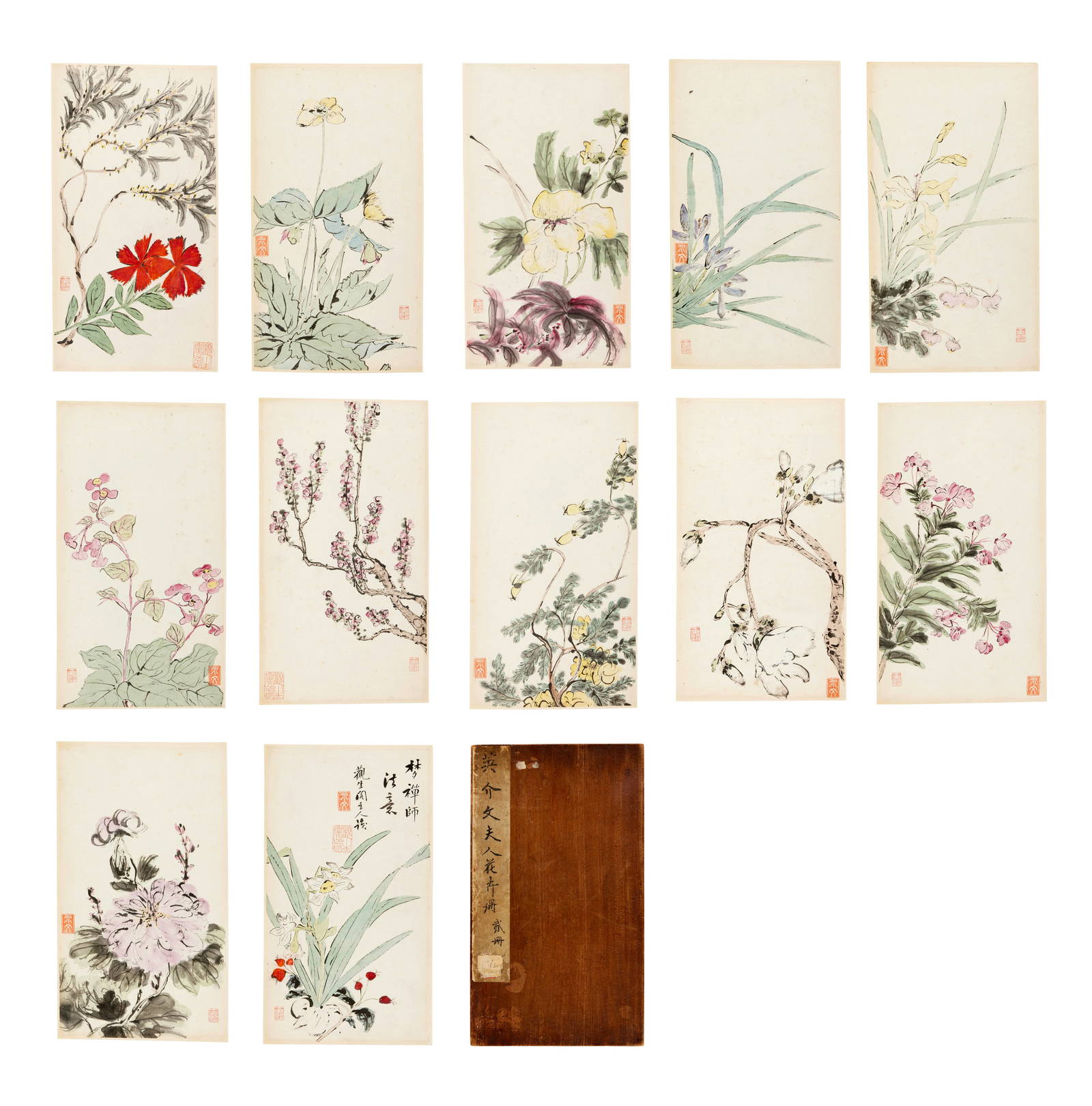 SAKEDA JIEWEN (1767-1827) The Flower Album of Madam Ying Jiewen Volume II