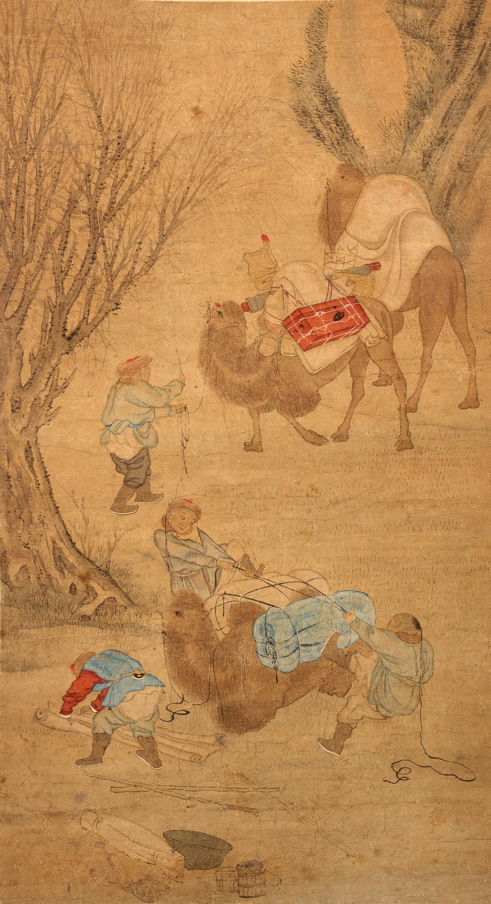 ANONYMOUS (18TH CENTURY) Camels and Figures