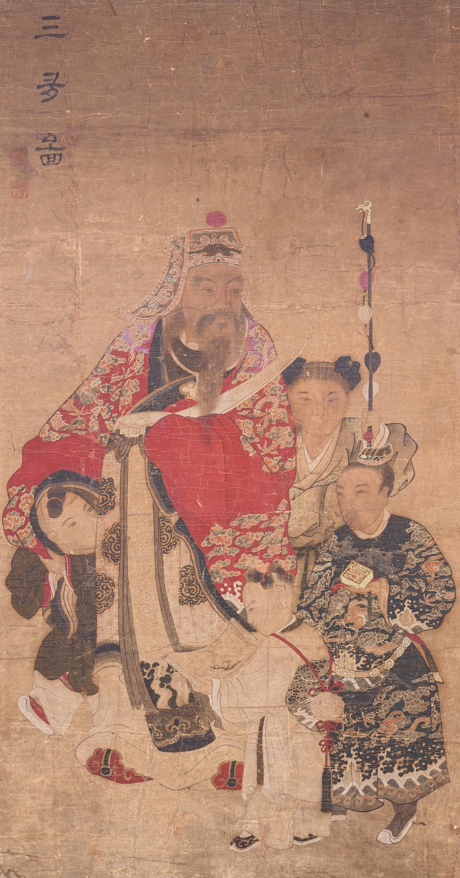 HUANG QIU Figure with boys