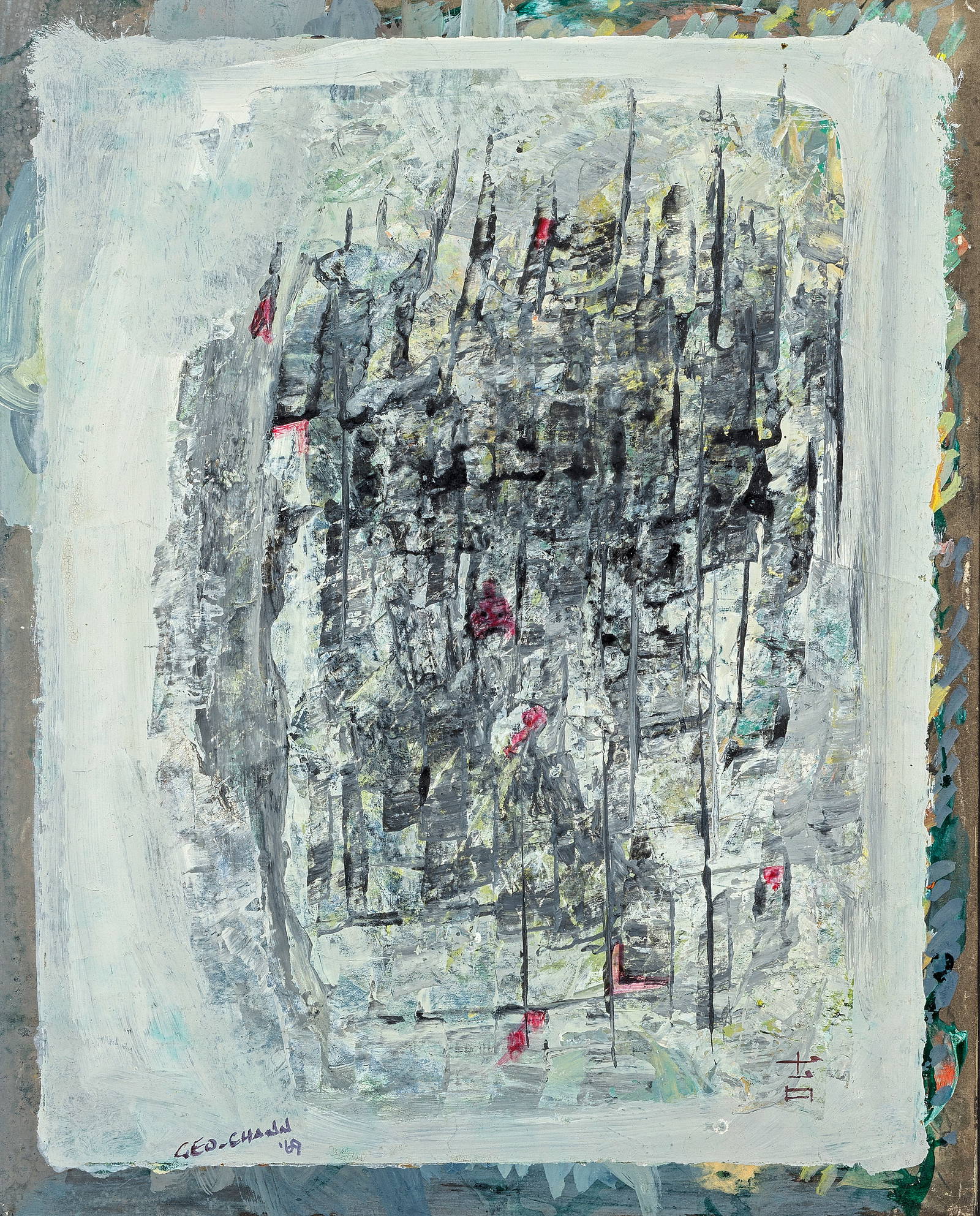 CHEN YINPI (GEORGE CHANN, 1913-1995) Abstract Composition, 1969