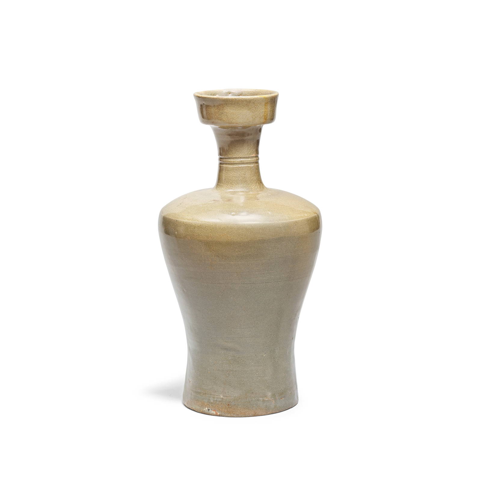 A KOREAN CELADON GLAZED VASE Possibly Goryeo Dynasty (2)