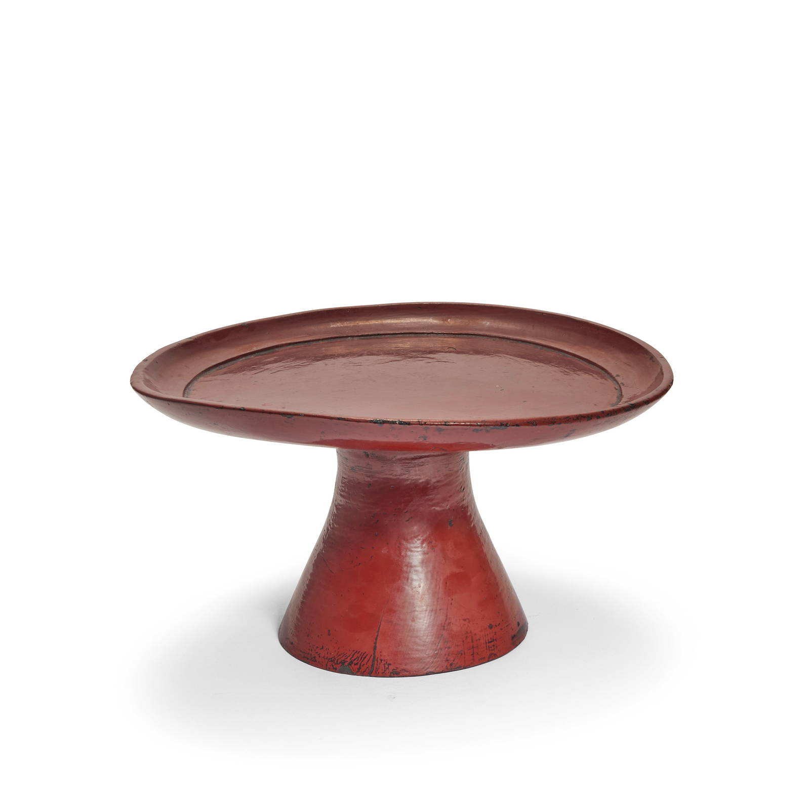 A NEGORO LACQUER TAZZA 17th century