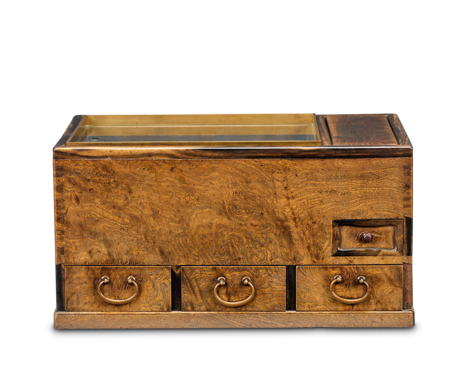 A BURLWOOD NAGA HIBACHI 19th/20th century