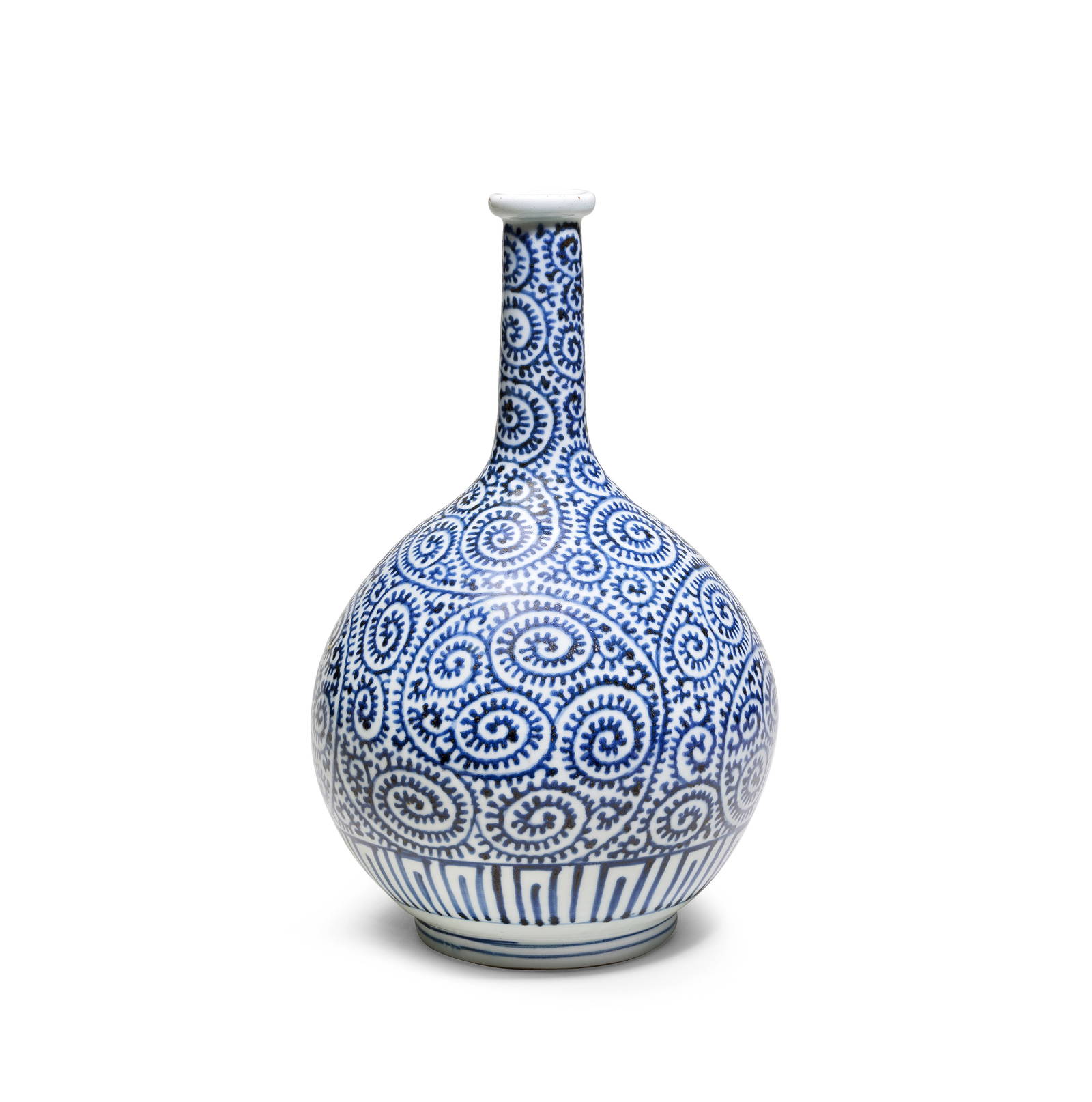 A BLUE AND WHITE KO-IMARI TOKKURI Edo period, late 18th century