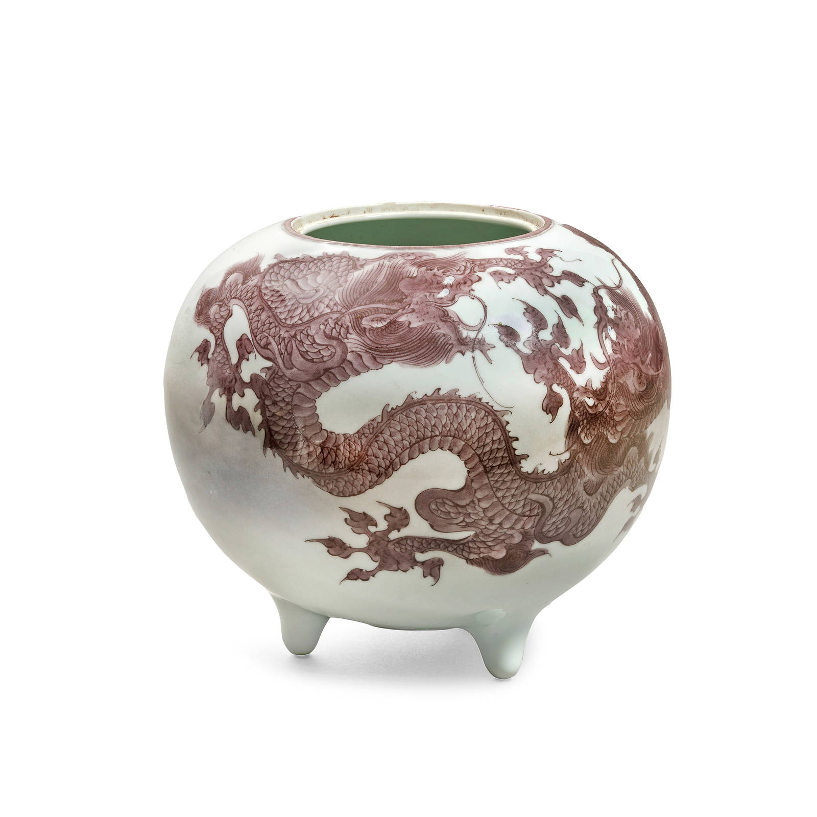 A PORCELAIN 'DRAGONS' KORO By Makuzu Kozan, Meiji period (2)