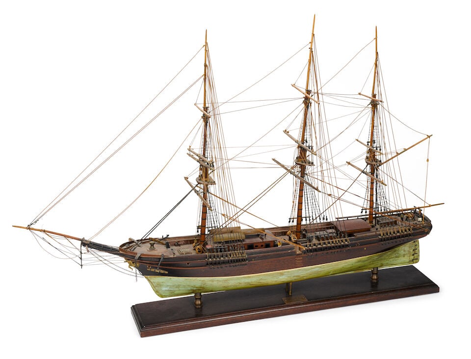 AN OLD MODEL OF THE CLIPPER SHIP COMET early 20th century, 34-1/2 x 10 x 23 in. (87.63 x 25.4 x ... (1 of 1)