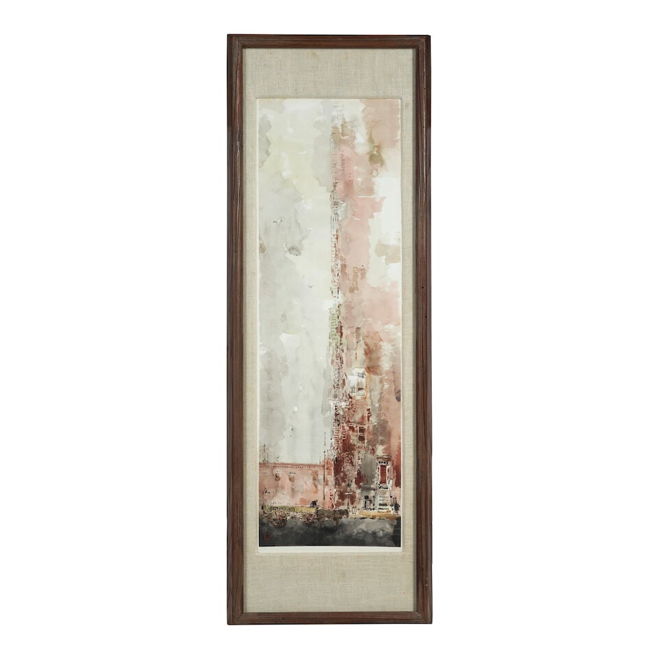 CHEN CHI (CHINESE/AMERICAN, 1912-2005) Urban Street Corner (1 of 2)