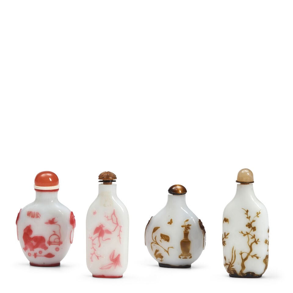 FOUR YANGZHOU SCHOOL SNUFF BOTTLES China, (4) (1 of 1)