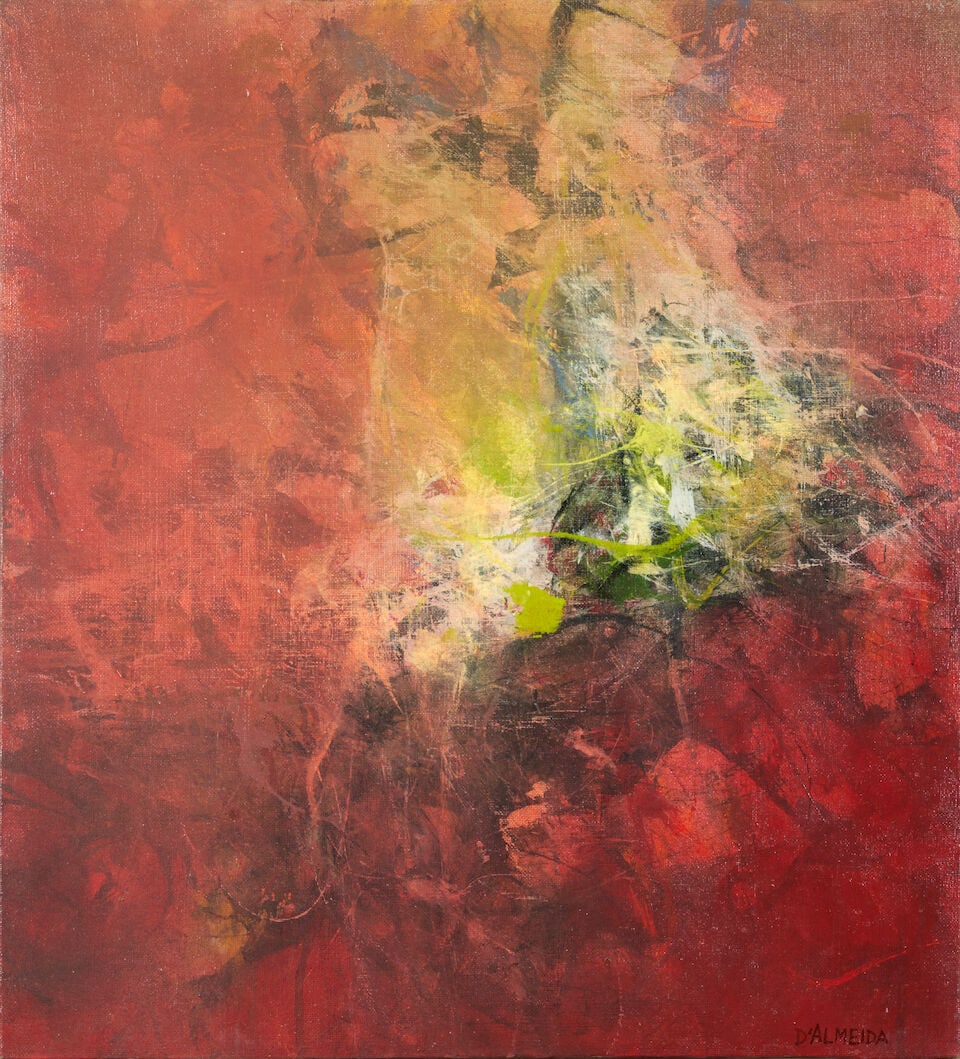 GEORGE D'ALMEIDA (French/Italian, b. 1934) PAINTING, 4.5.84. (21 3/4 x 19 1/2 in. (55.2 x 49.5 c... (1 of 3)