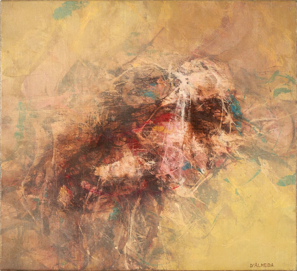 GEORGE D'ALMEIDA (French/Italian, b. 1934) PAINTING, 16.9.81. (19 7/8 x 21 3/4 in. (50.4 x 55.2 ... (1 of 3)