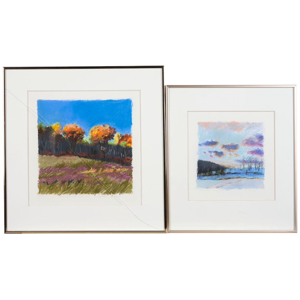 K.L.BECKER (20th century) Two Lanscape Paintings, 1989, (1 of 1)