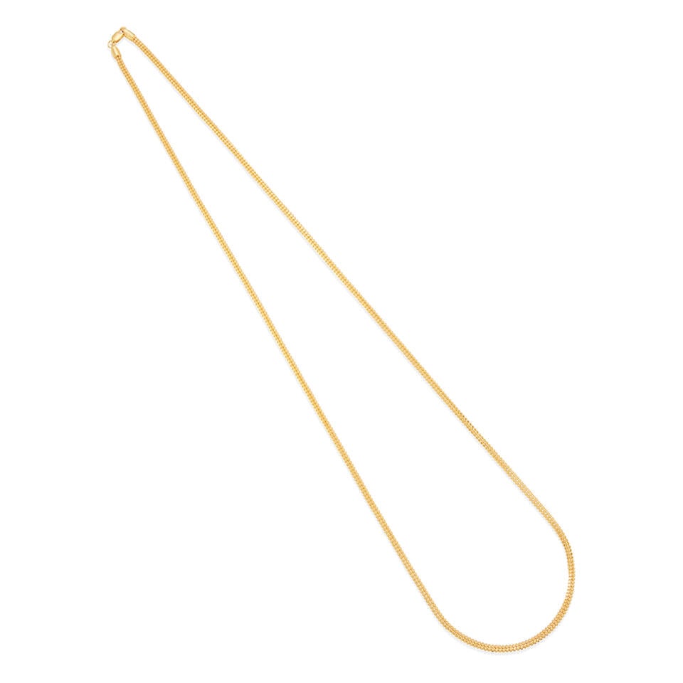 22K GOLD SNAKE CHAIN NECKLACE (1 of 2)