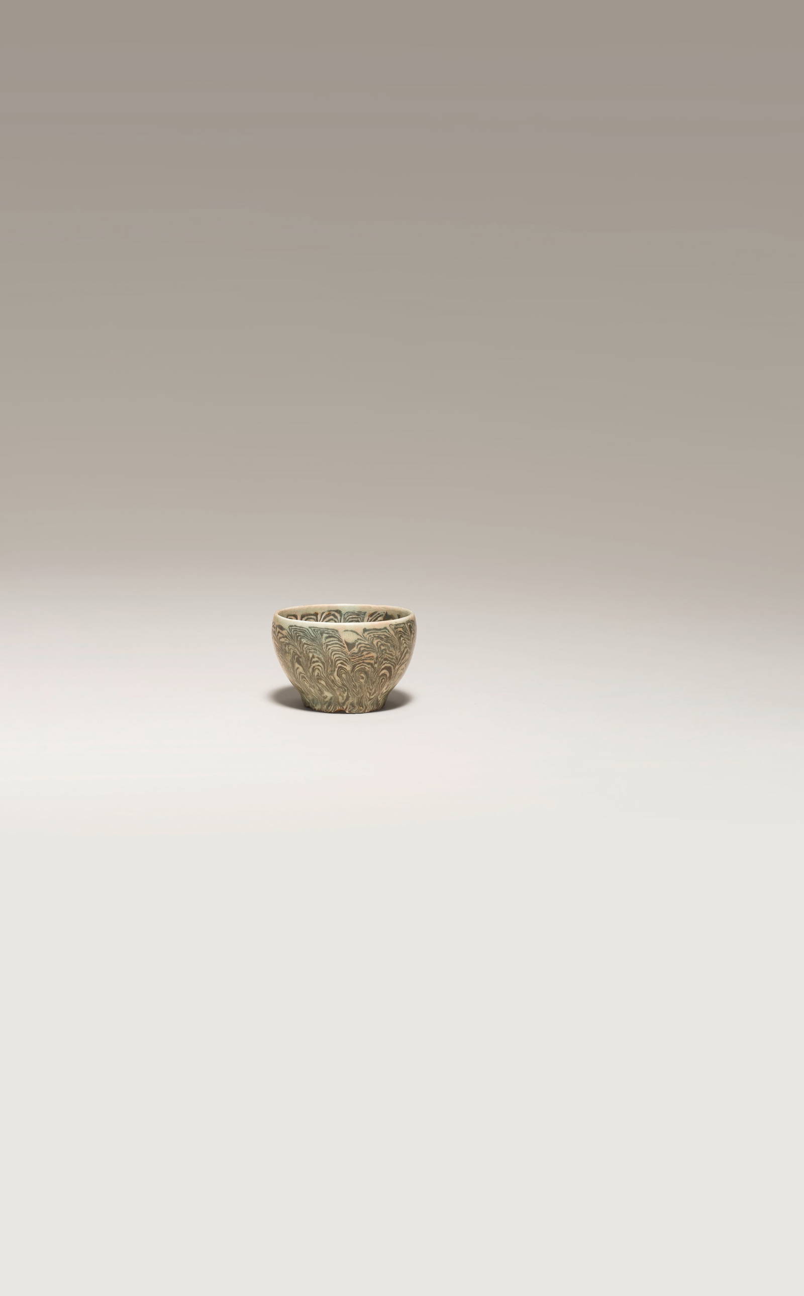 A MARBLE-GLAZED WINE CUP Goryeo Dynasty, 12th century (2)